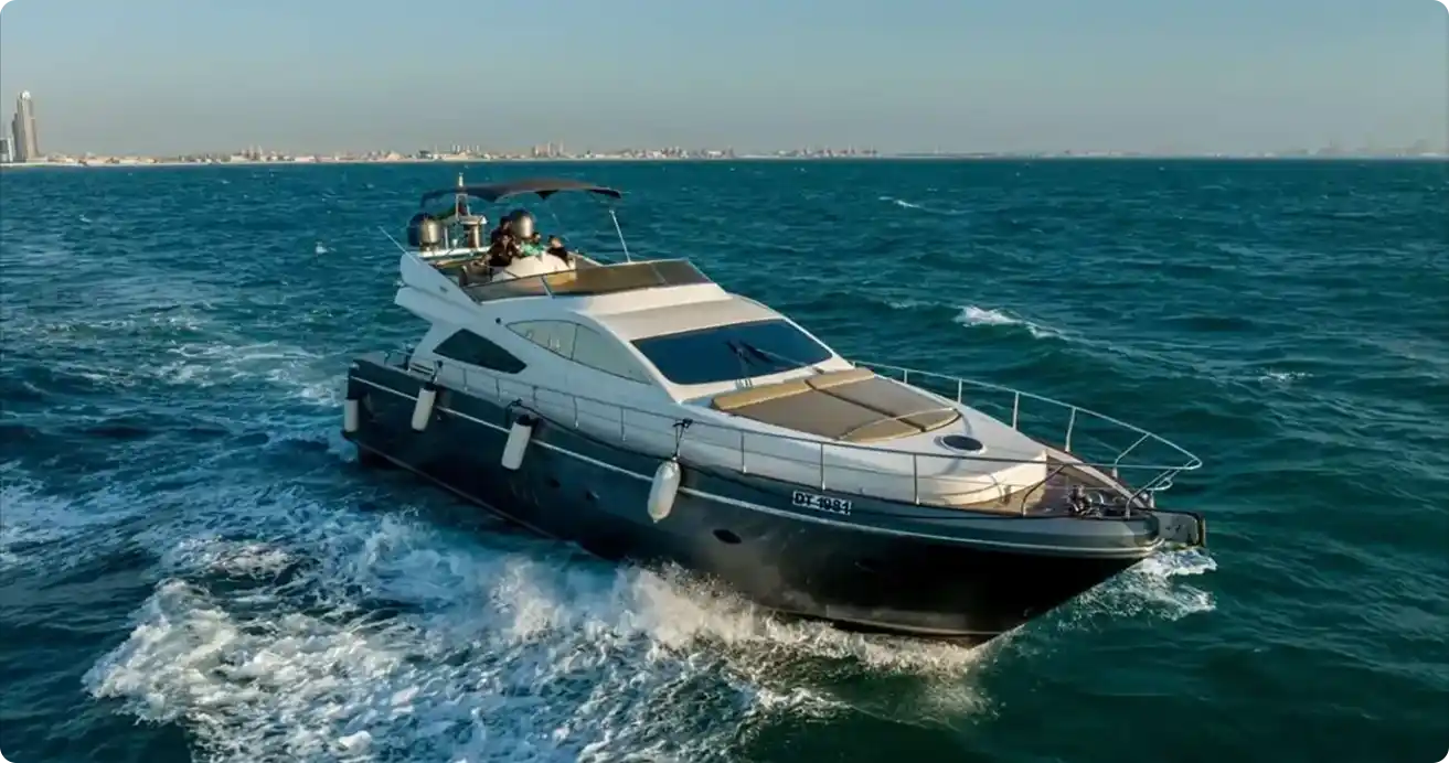 Discover luxury yacht rentals in Dubai with 70 ft private yachts