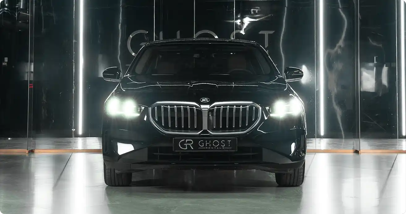 Black BMW 5 Series Car Hire in Dubai BMW 520i