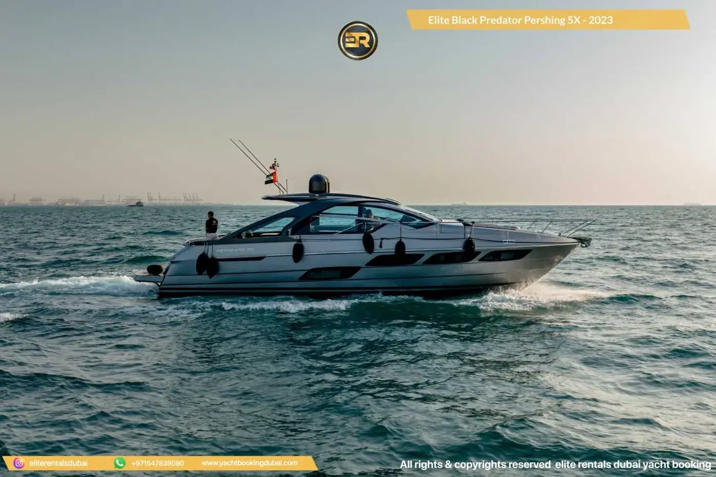 Enjoy luxury yacht charters in Dubai with Pershing yachts